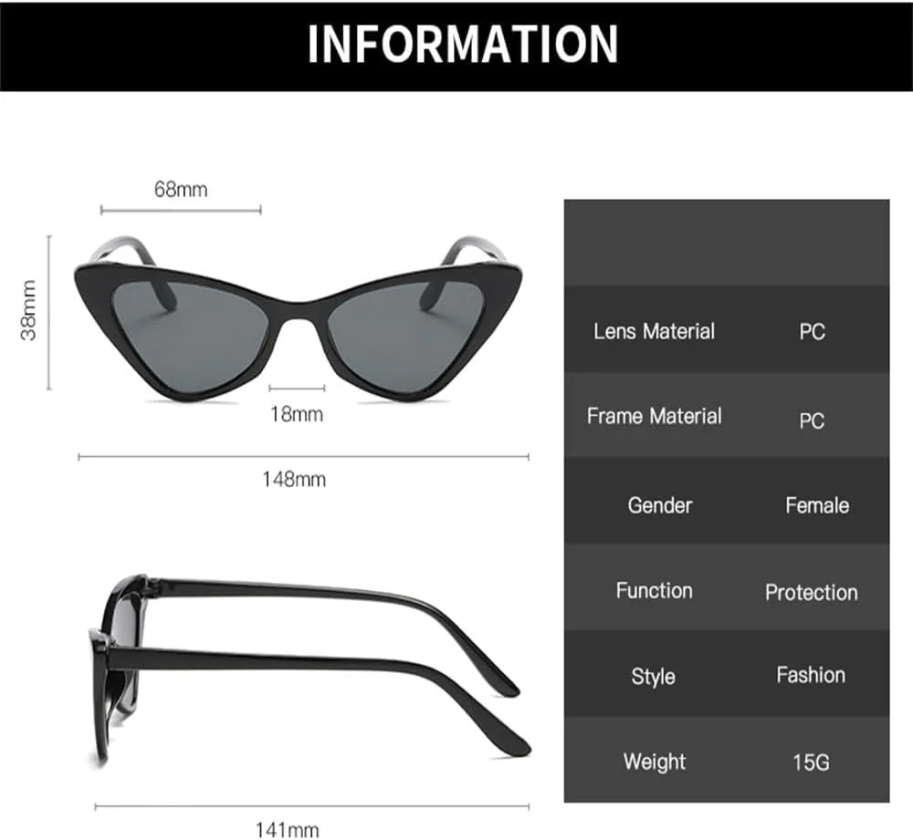 

Солнцезащитные очки «кошачий глаз» для женщин, ретро-солнцезащитные очки треугольной формы для мужчин, модные солнцезащитные очки KTUCN, Light Pink Brown