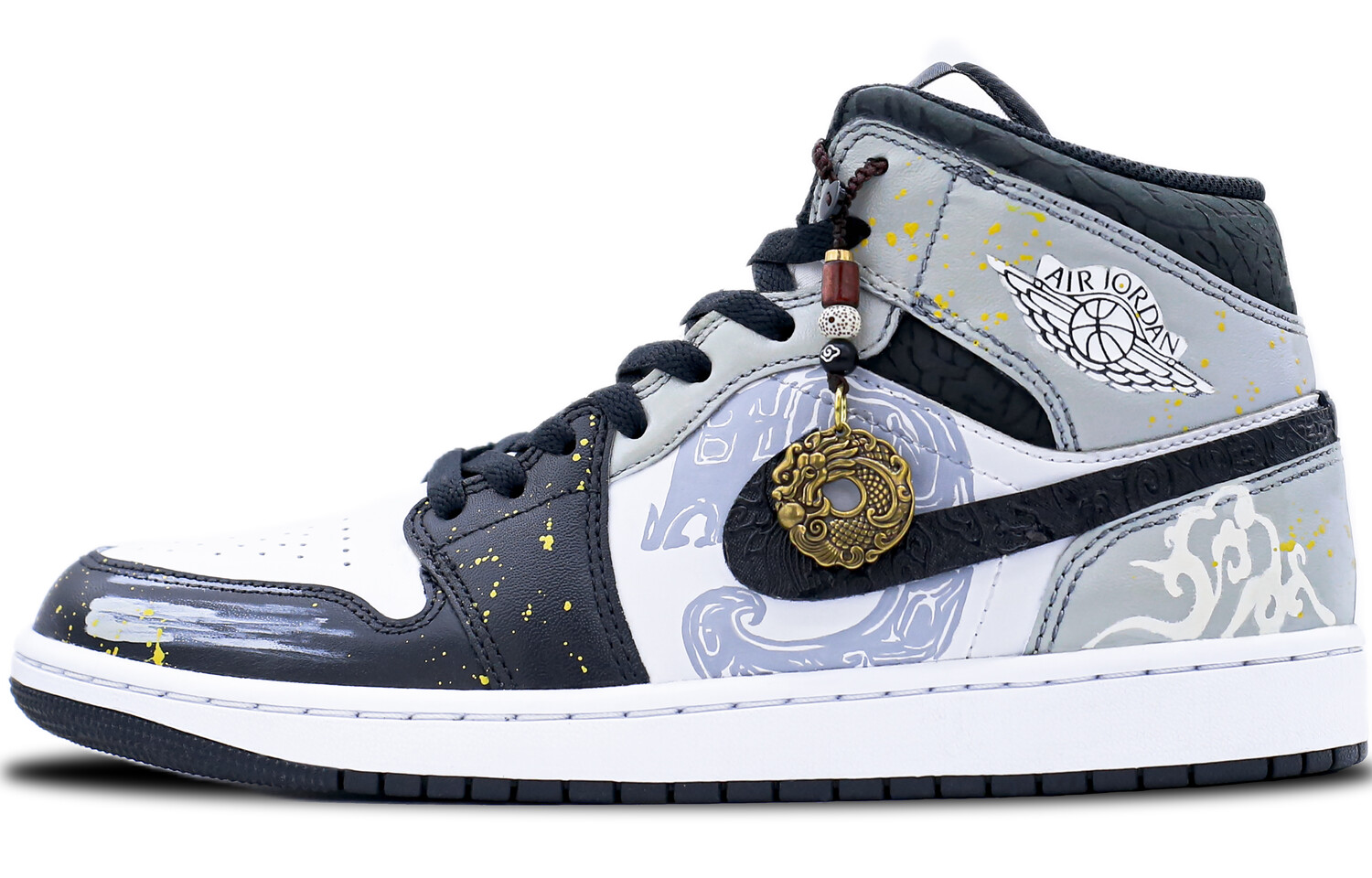 

Jordan Air Jordan 1 винтажные баскетбольные кроссовки мужские, Black, Черный, Jordan Air Jordan 1 винтажные баскетбольные кроссовки мужские, Black
