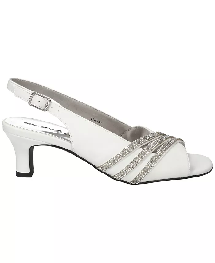 Женские босоножки на каблуке Teton Dress Easy Street, белый — фото 2