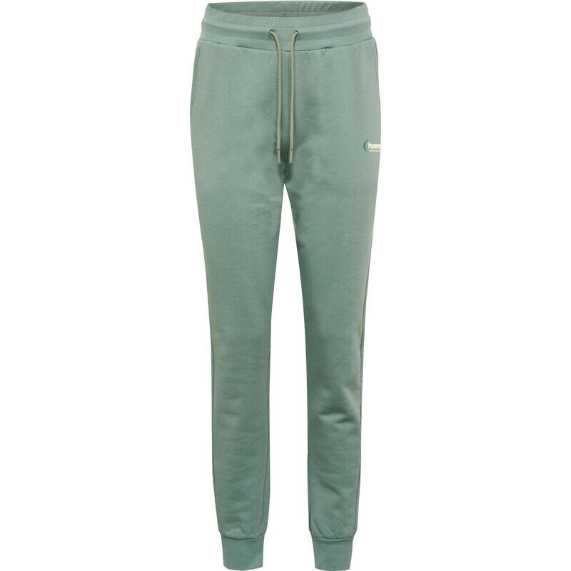 

Hmlpaola Regular Pants Женские спортивные брюки из переработанного полиэстера HUMMEL, цвет gruen