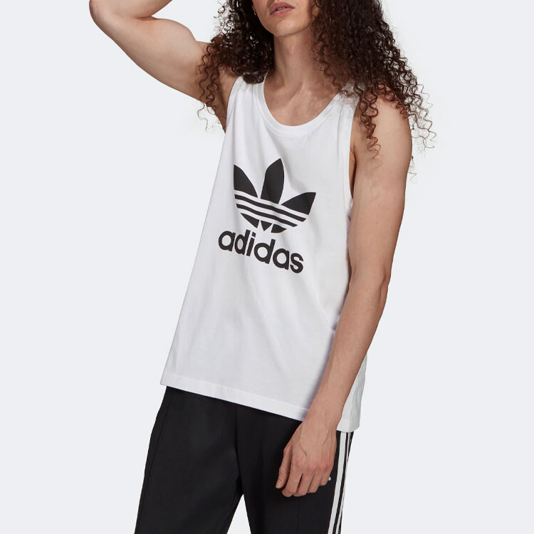 Майка Trefoil для мужчин, белый Adidas Originals, белый — фото 4