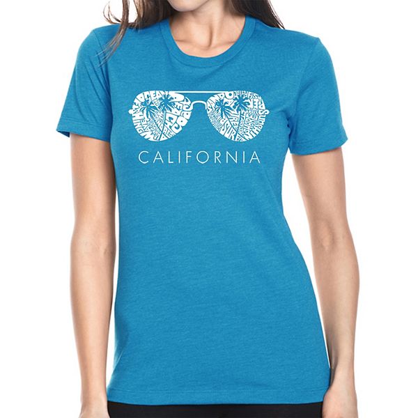 

Футболка с принтом California shades La Pop Art, Turquoise