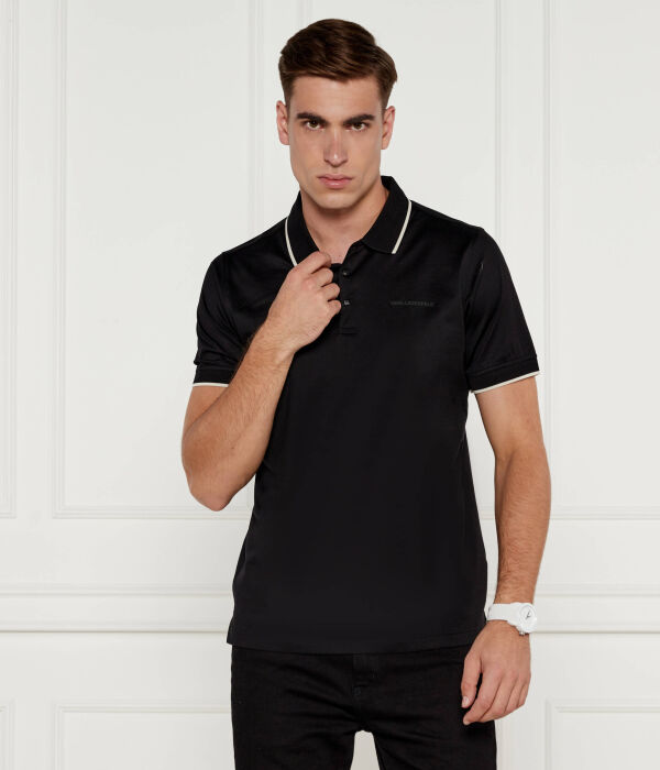 

Рубашка поло Regular fit Karl Lagerfeld, черный