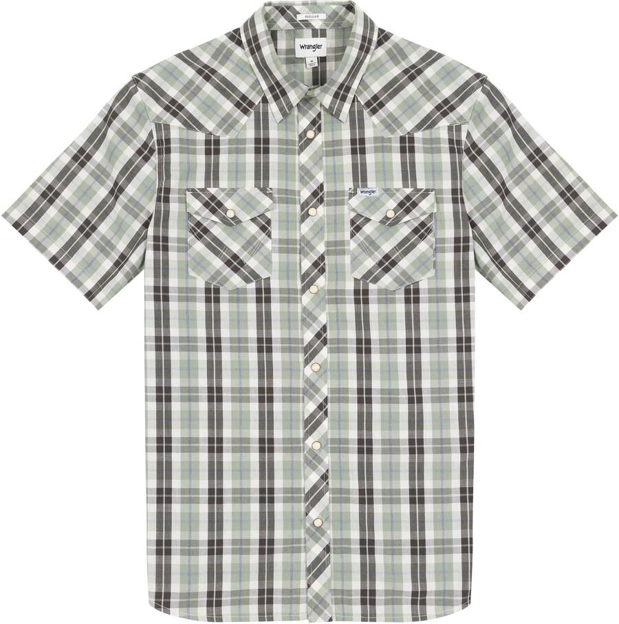 

Клетчатая рубашка WRANGLER Regular fit Button Up Shirt, серый