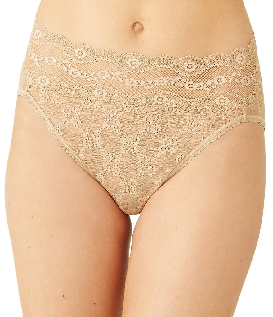 

b.tempt'd by Wacoal Кружевные трусики Kiss High Leg Brief, бежевый