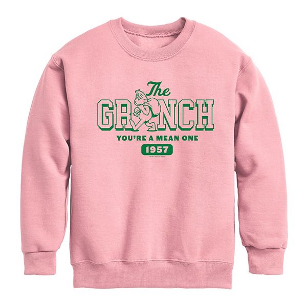 

Детская толстовка Dr Seuss The You're A Mean One Christmas Crew Grinch, Mauve