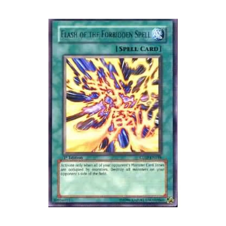 

CCG Вспышка запретного заклинания (редкая), Yu-Gi-Oh - Cyberdark Impact - Singles