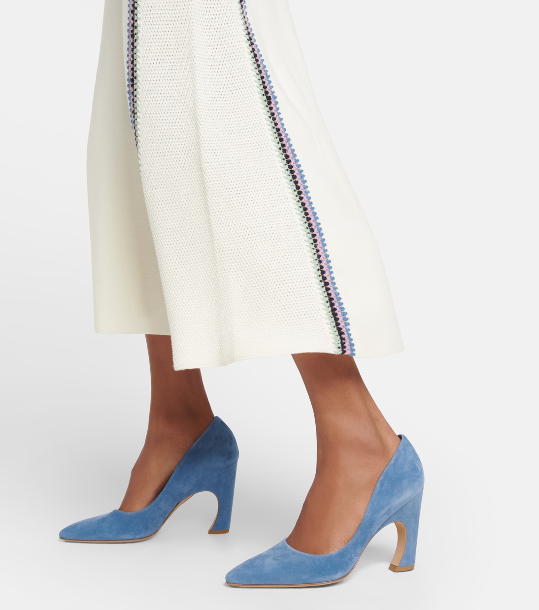 Замшевые туфли Oli Chloé, Shady Cobalt — фото 4