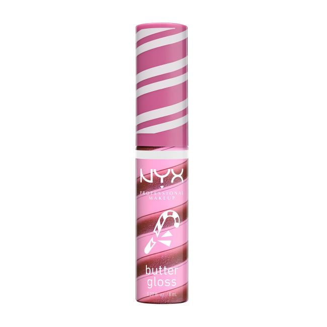 

Блеск для губ Butter Gloss Swirl NYX Professional Makeup, цвет holly berry swirl, 8 мл