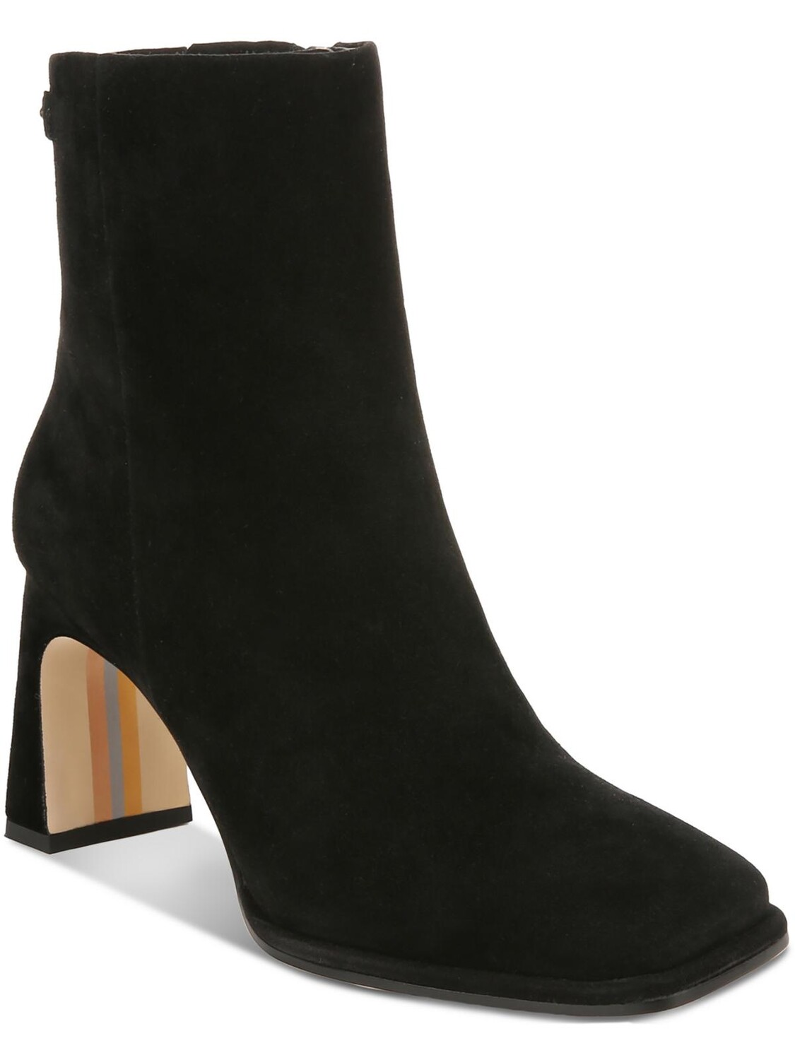 

Женские замшевые ботильоны Irie с квадратным носком Sam Edelman, цвет Black Suede