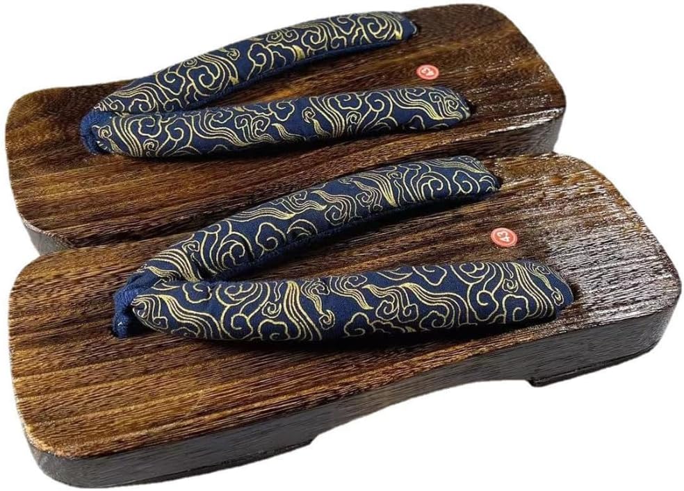 

Японские мужские деревянные сабо гета, сандалии с принтом, шлепанцы, мягкие тапочки, традиционная японская обувь Lexamen, Style E