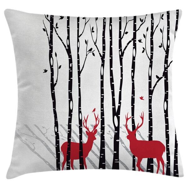 

Наволочка twentyfour Deer, 60 см цвет schwarz/rot