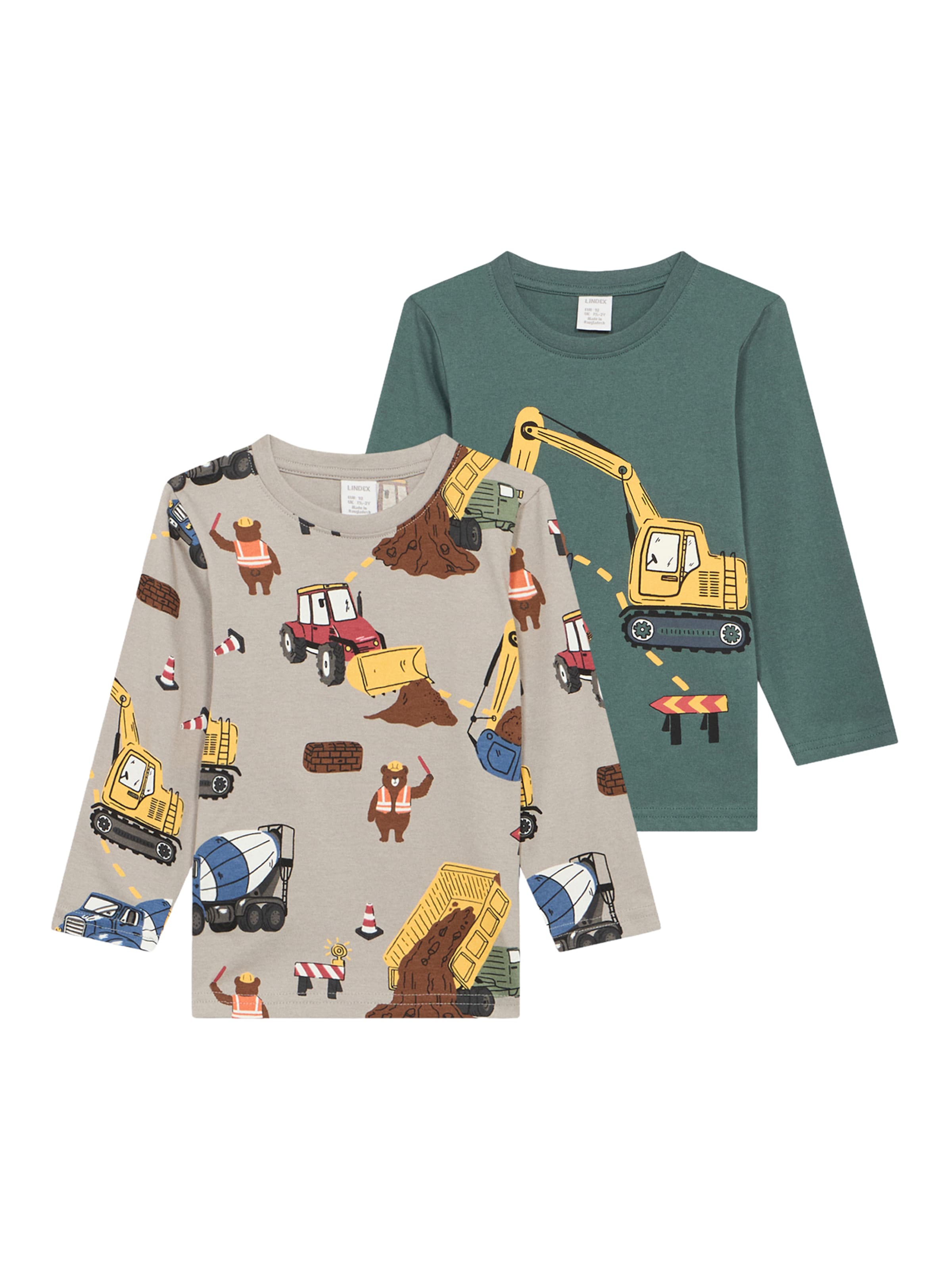 

Lindex Лонгслив цвете Kitt/Dark Green