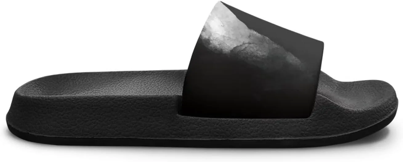 Детские летние тапочки для девочек и мальчиков для дома, пляжа, бассейна, спортивные шлепанцы, противоскользящие, для душа, подарки для плавания Cugasmaru, черный — фото 3
