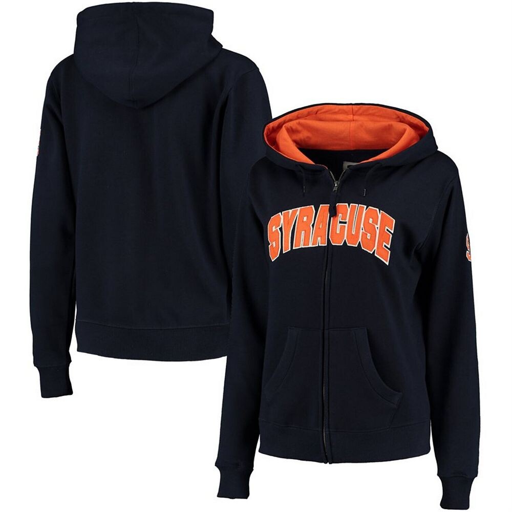 

Женская толстовка Stadium Athletic Navy Syracuse Orange с молнией во всю длину и арочным именем Colosseum, цвет Syr Navy