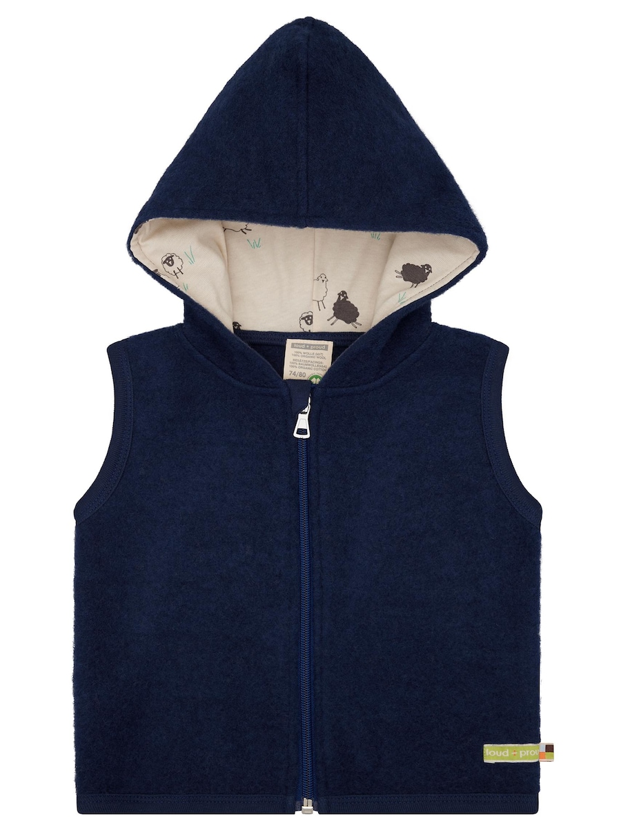 

Флисовая куртка loud + proud, темно-синий