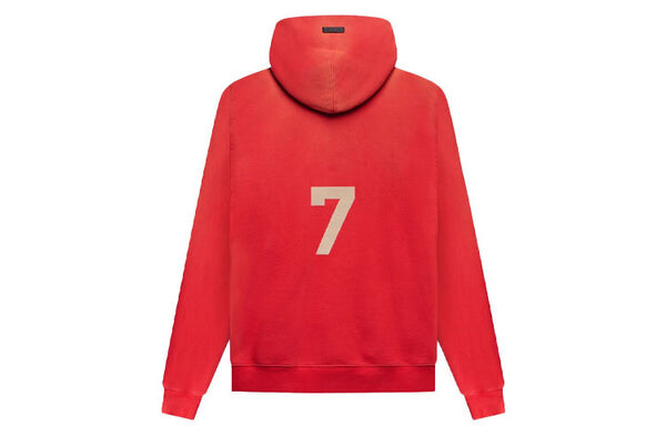 Толстовка seventh collection 7 vintage red Fear Of God, красный — фото 3