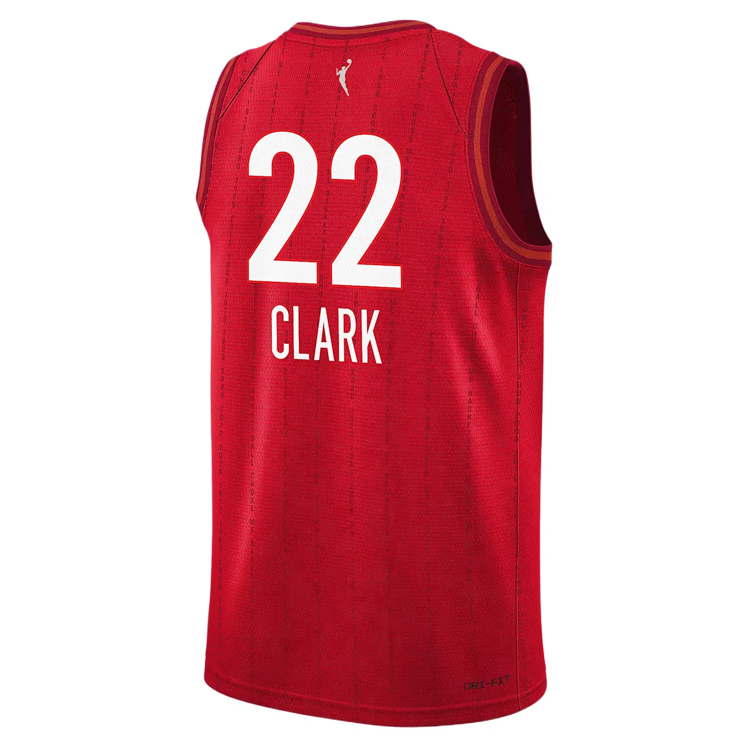 Детская баскетбольная джерси Nike WNBA Indiana Fever Caitlin Clark, красный — фото 2