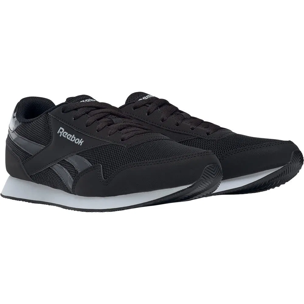 Детские кроссовки для мальчиков с принтом Royal Cl Jogger 3 Reebok, Core Black Pure Grey 7 Pure Grey 3 — фото 4