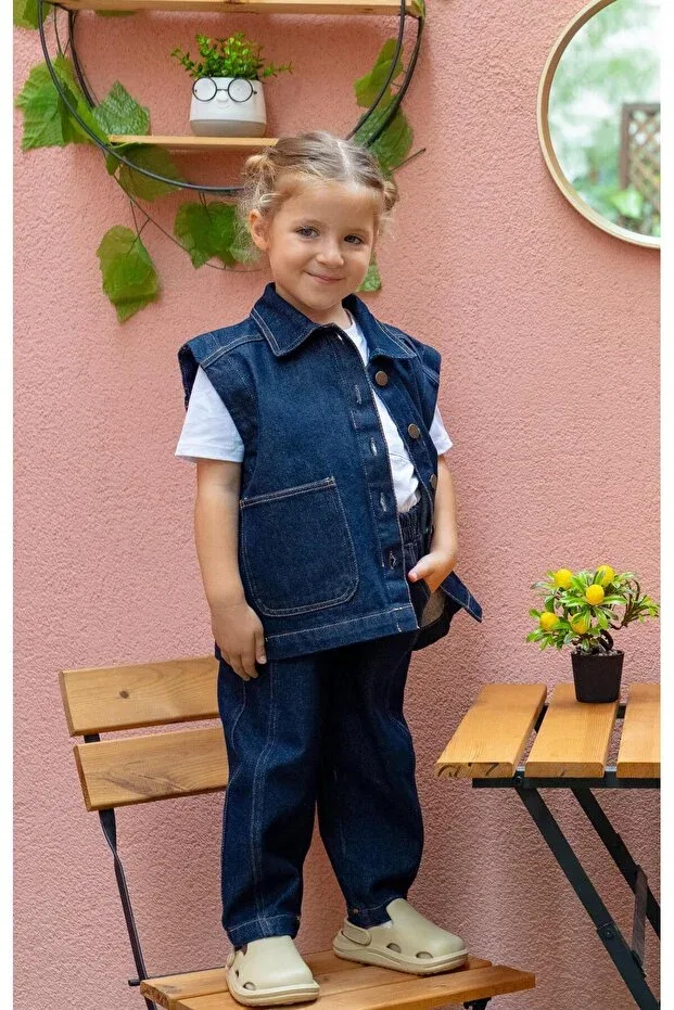 Детские джинсы с эластичным поясом Balloon Jeans Oliven The Kid, Blue