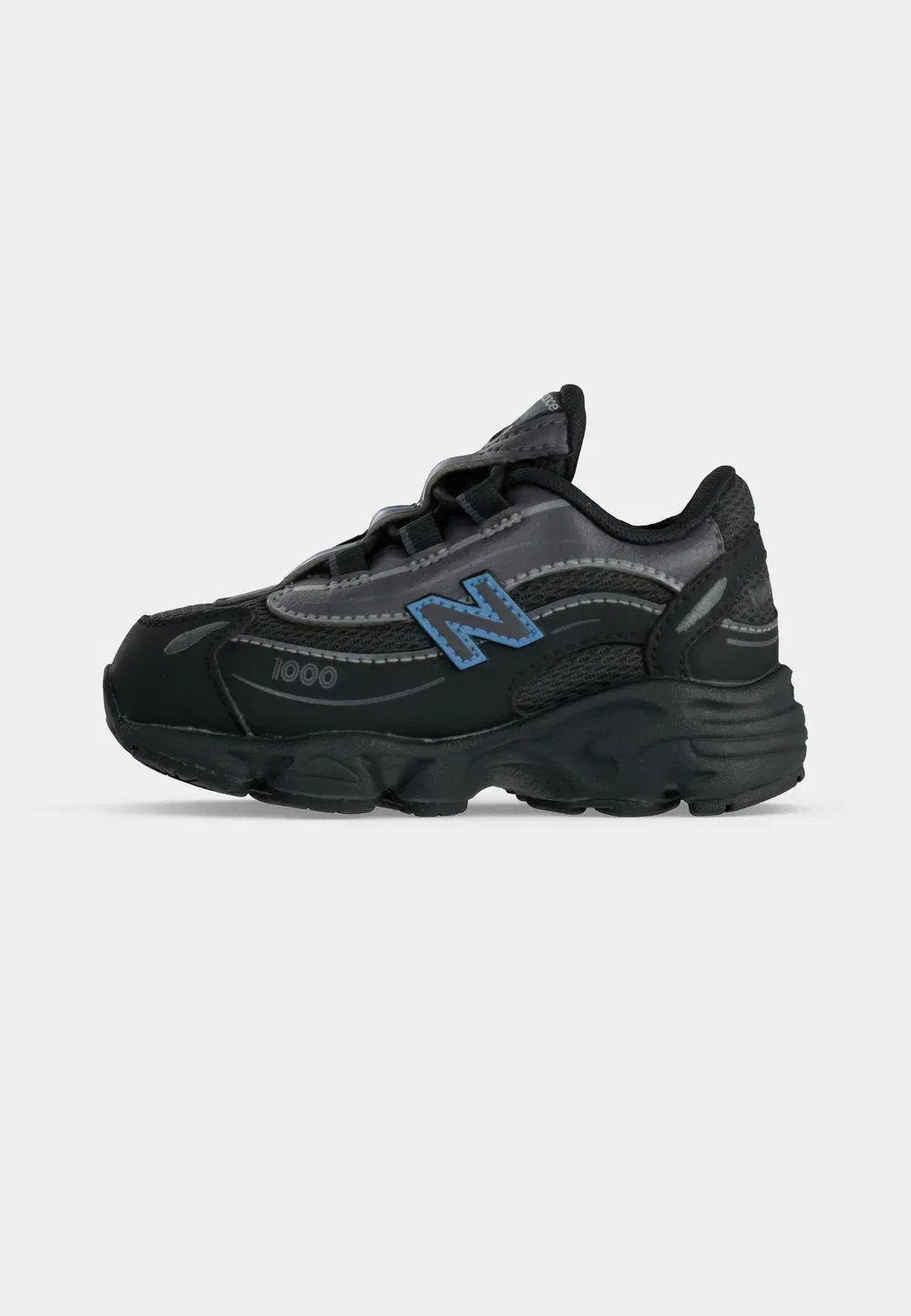 1000 кроссовок унисекс New Balance, Black/Analog Blue — фото 2