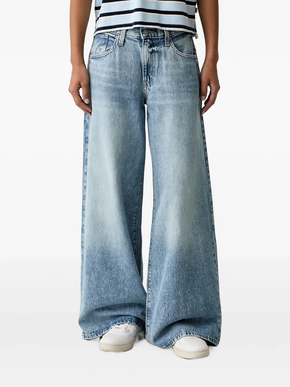 Джинсы Middy широкие синие Levi's, синий