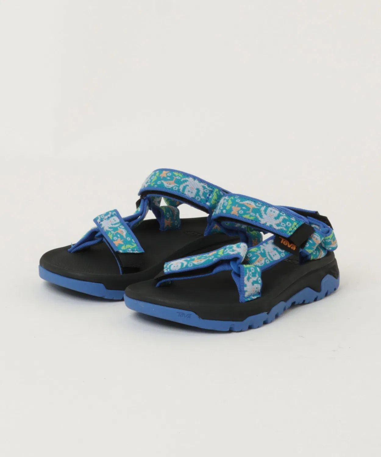 Детские спортивные сандалии с быстросохнущим ремешком Teva K Hurricane XLT JR, Black/Blue