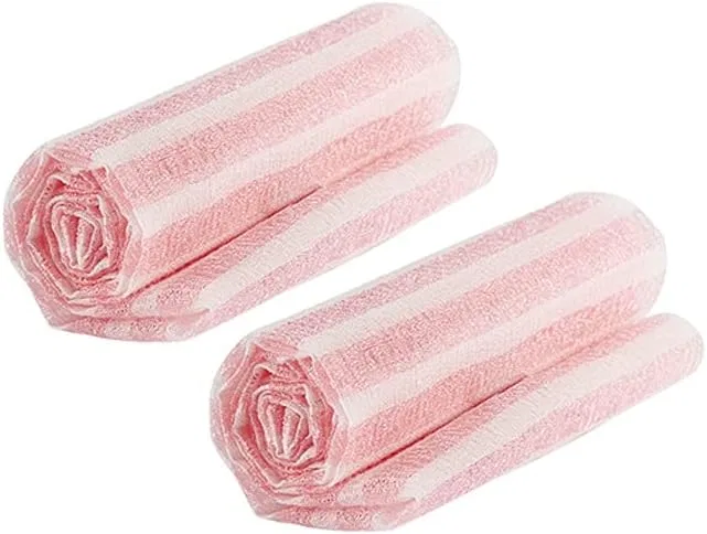 Эксфолиирующая мочалка из нейлона YAYA2021-SHOP, 2 шт, 11.02x35.43 дюйма, Pack of 2.