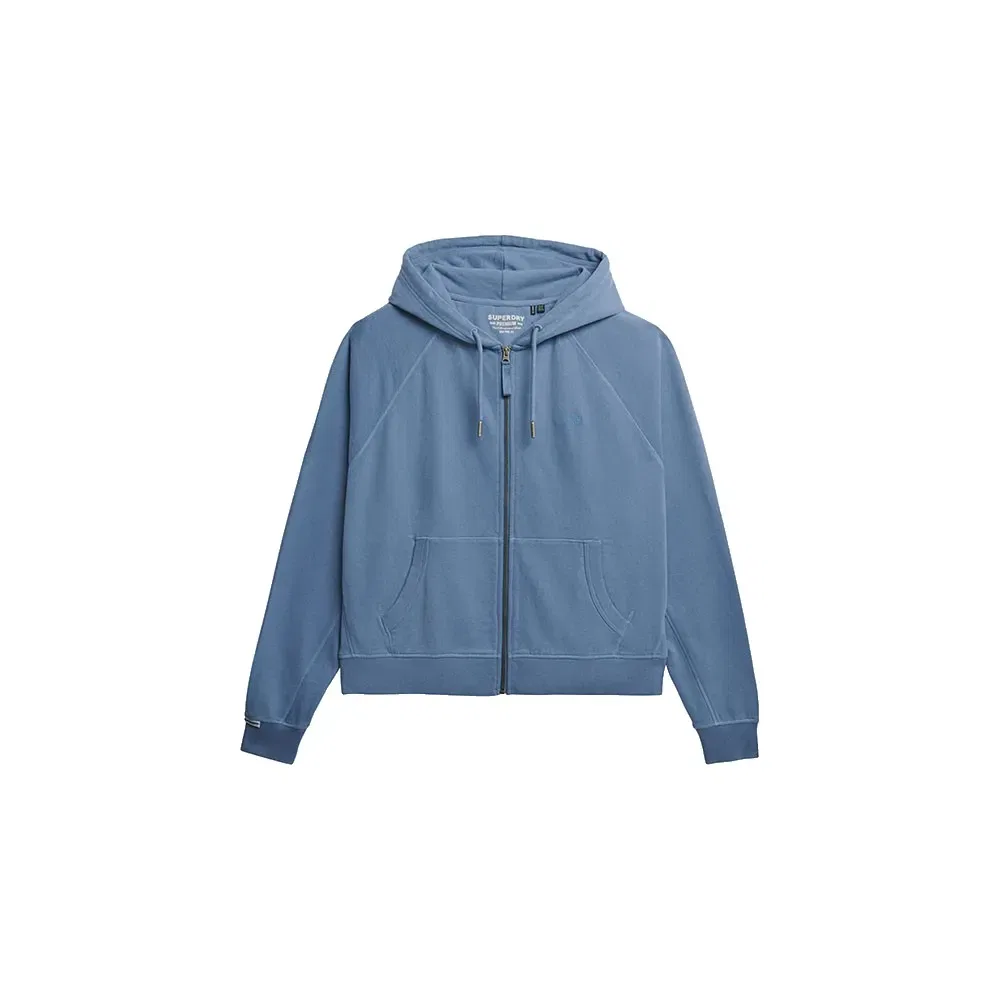 Женский свитшот с капюшоном и молнией Studios Relaxed Superdry, Blue — фото 3