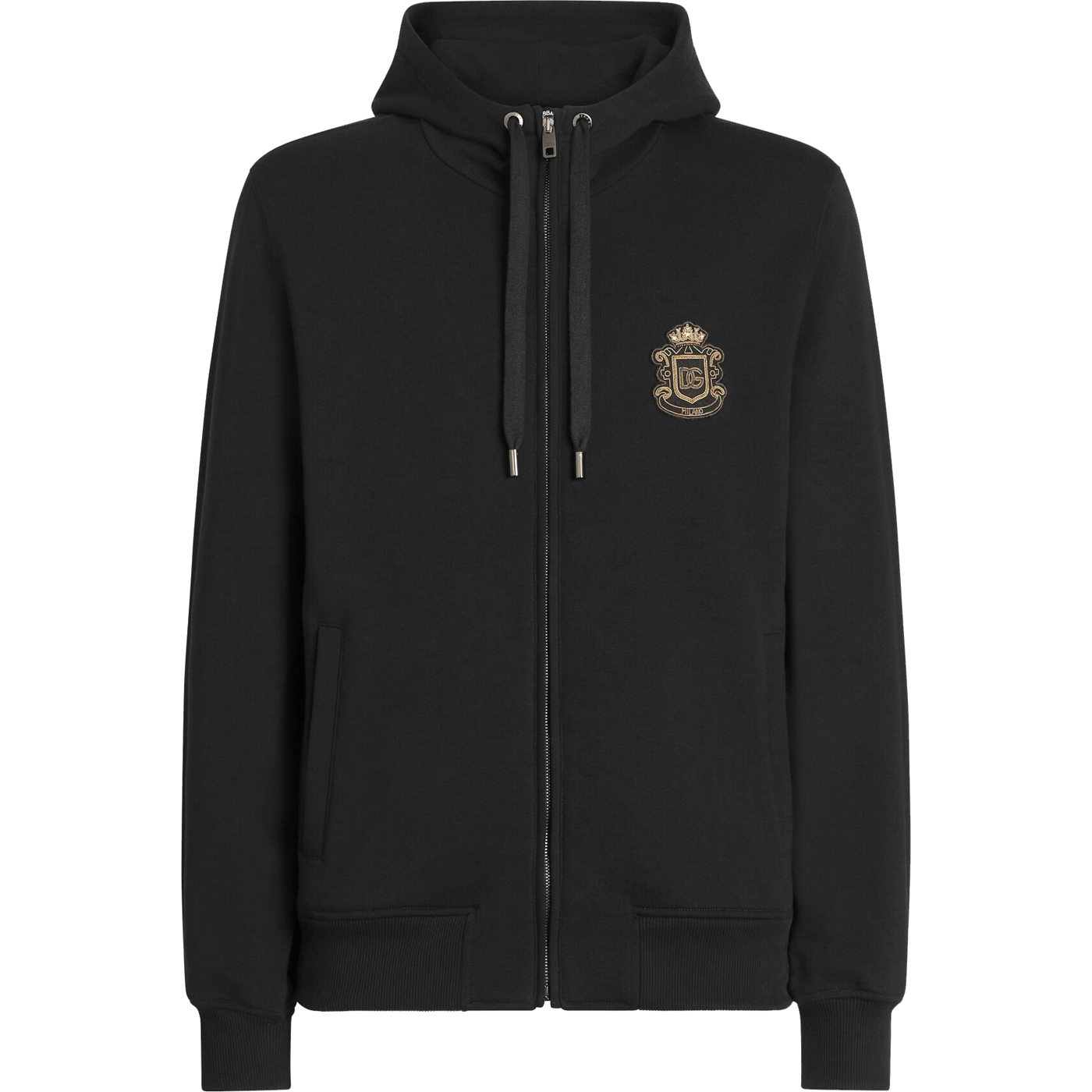 Толстовка Dolce & Gabbana Jersey With Heraldic Patch, черный