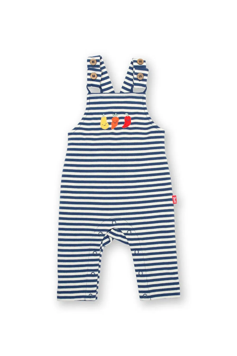 Детский комбинезон с принтом Wonky Veg Kite, Navy