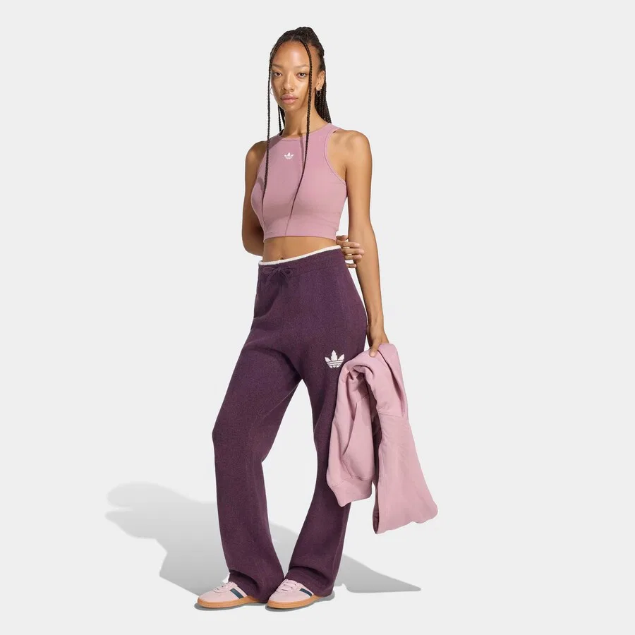 Пижамные штаны ADIDAS ORIGINALS фиолетового цвета — фото 2