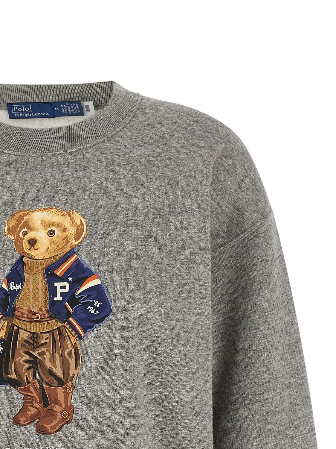 Свитшот Polo Bear Polo Ralph Lauren, серый — фото 3