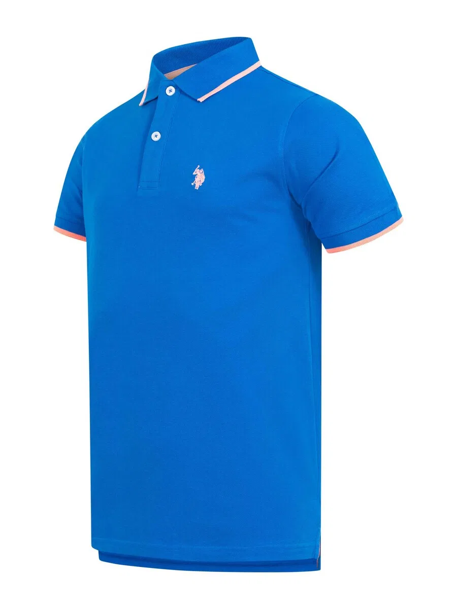 Футболка синяя U.S. POLO ASSN. — фото 3