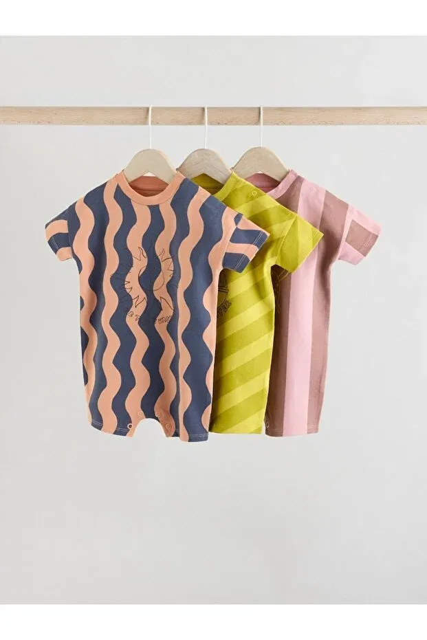 Детский комбинезон для девочек хлопковый комплект Romper Set Next Baby, Multicolor