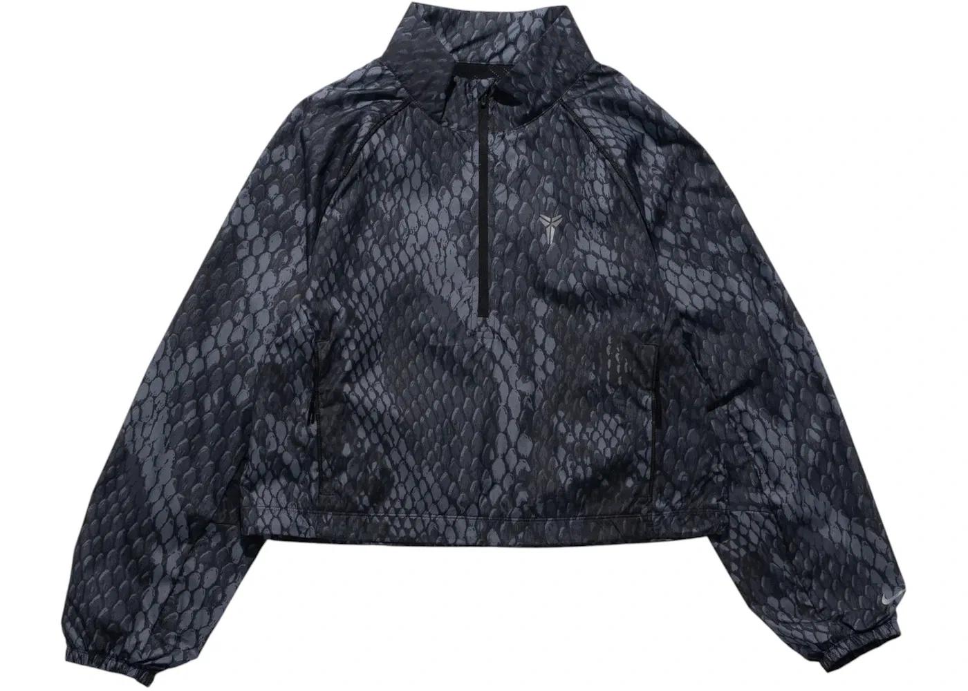 Мужская куртка легкая с принтом Nike Kobe Bryant Lightweight Woven Jacket, Black/Reflective Silver