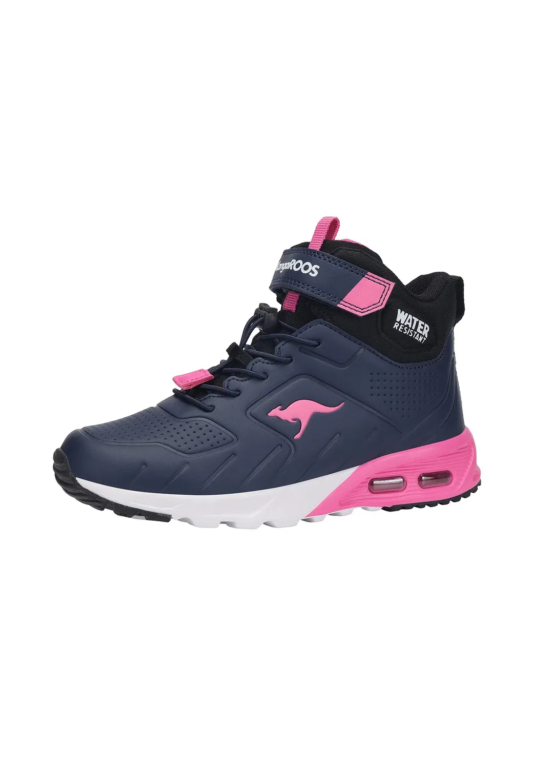 Kx-Molbo mid ev унисекс - высокие кроссовки Kangaroos, Dk Navy Daisy Pink — фото 2
