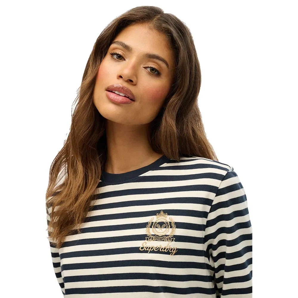 Футболка с длинным рукавом Country Club Stripe Superdry, белый — фото 4