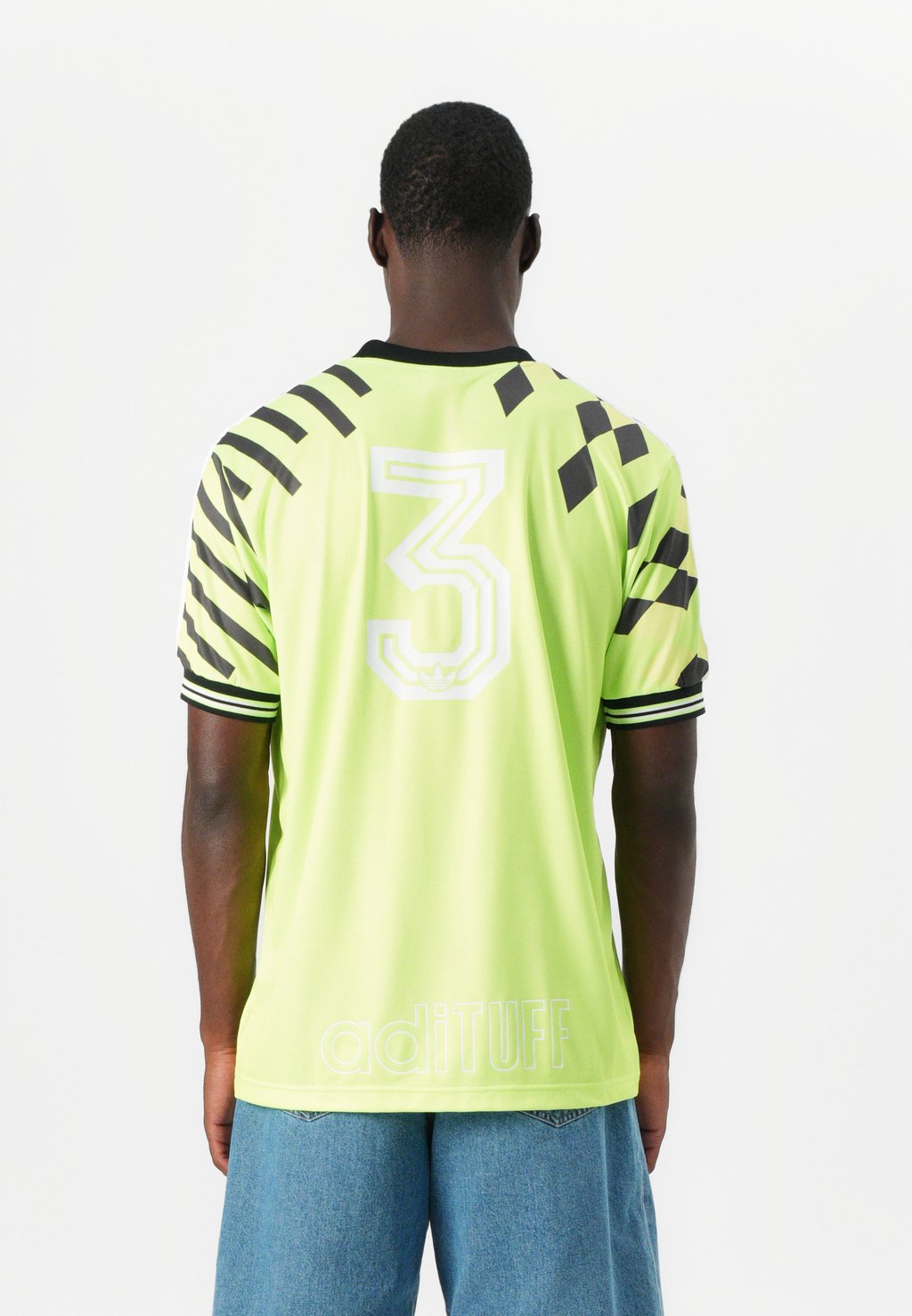 Футболка с принтом WAVE UNISEX Adidas Originals, неоновый зеленый — фото 3