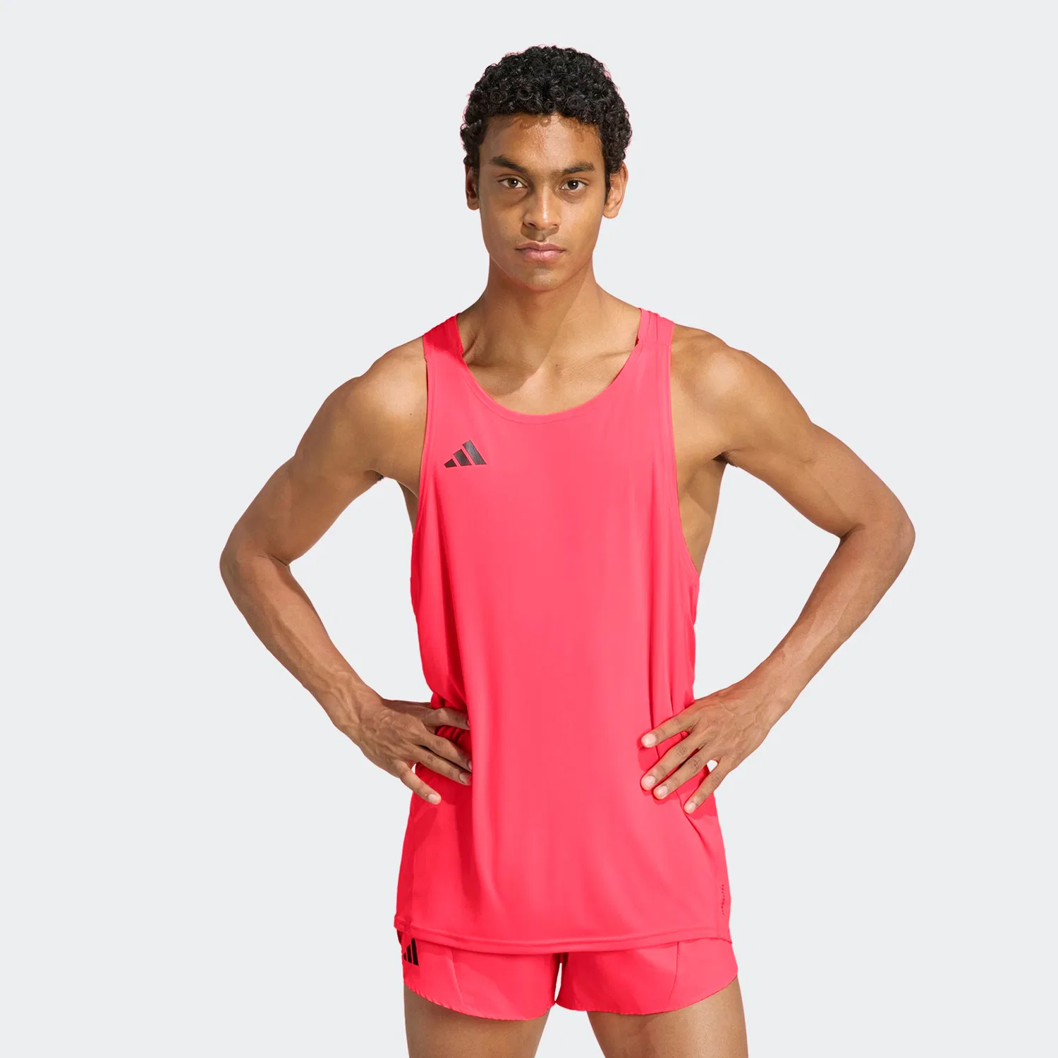 Спортивная футболка Adidas Performance Shirt Adizero розового цвета — фото 2