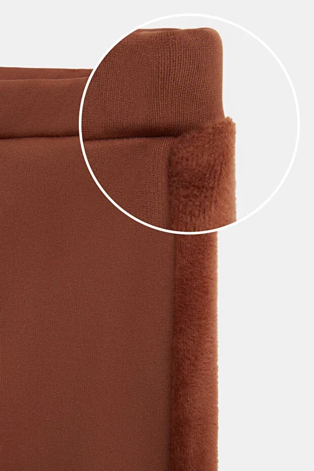 Детские леггинсы для девочек с начесом Lovetti, Brown — фото 3