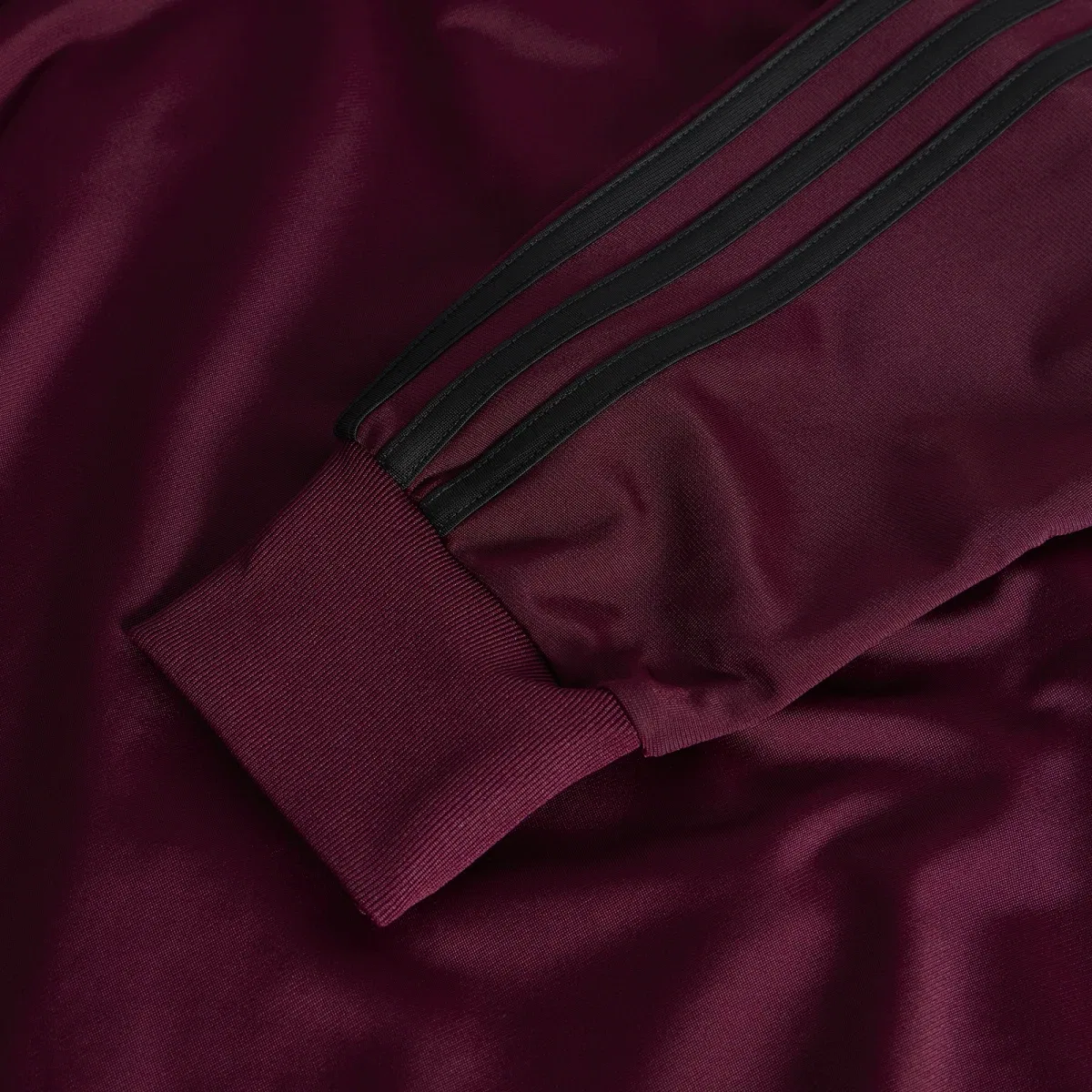 Женская куртка Firebird track top loose Adidas, Maroon & Black — фото 4