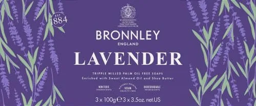 Мыло Lavender, Bronnley, 3 x 100 г