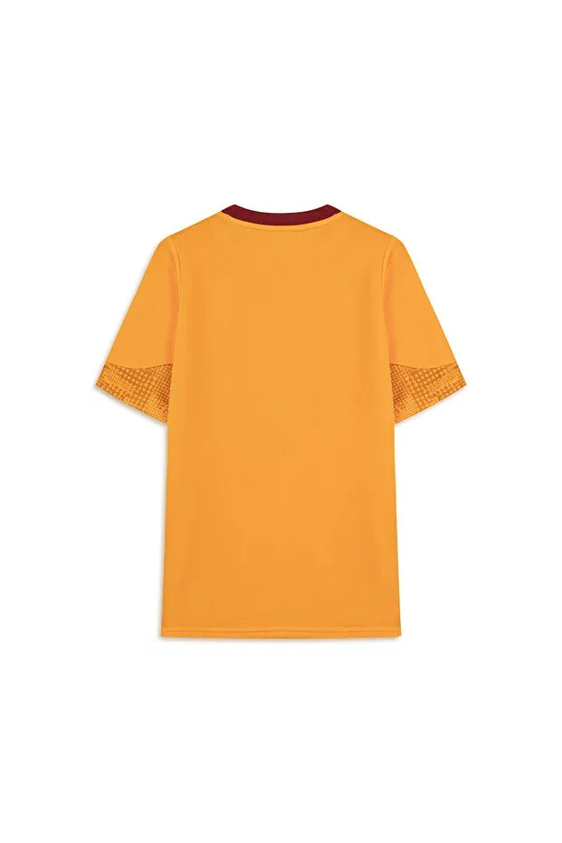 Детская футболка для девочек хлопковая Galatasaray puma kids a team training t-shirt Gsstore, Yellow — фото 2