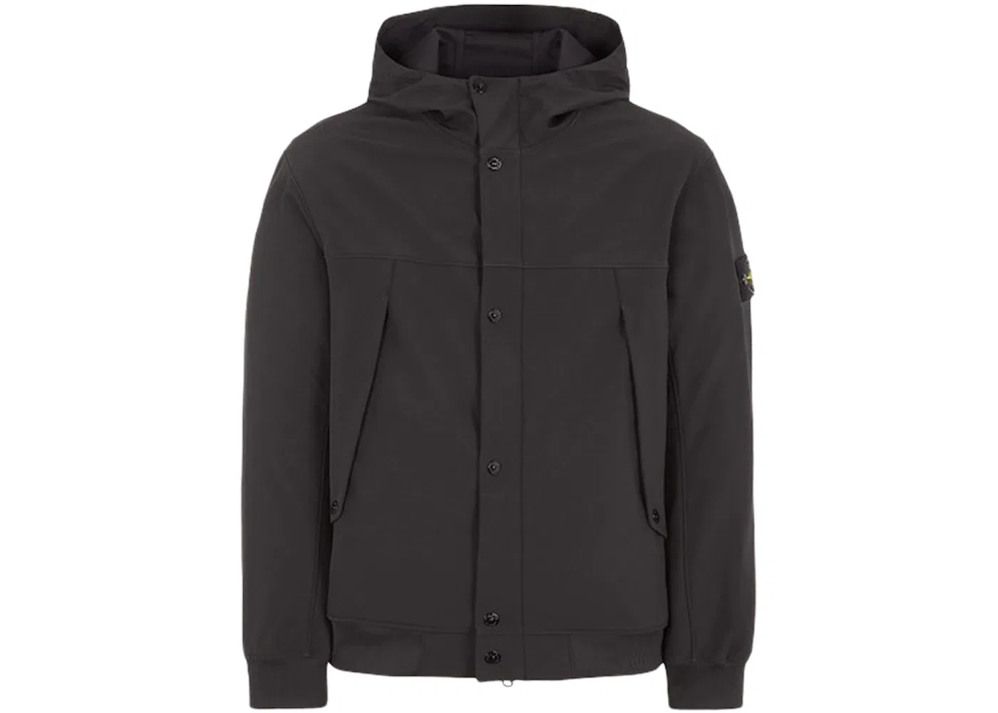 Мужская куртка Soft Shell-R с принтом Stone Island, Black