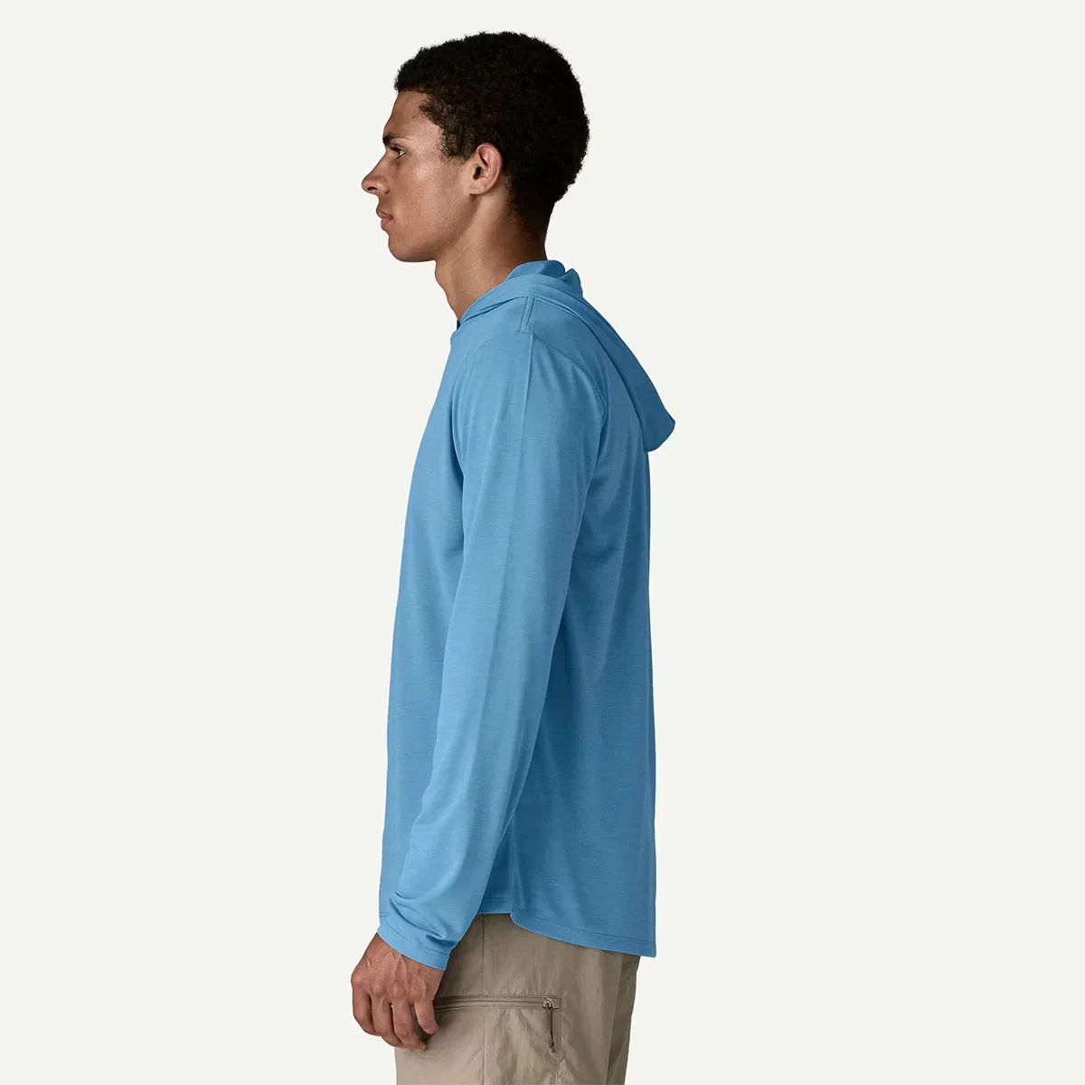 Мужская худи с длинным рукавом Capilene Cool Daily Hoodie Patagonia, Shore Blue/Light Shore Blue X-Dye — фото 3