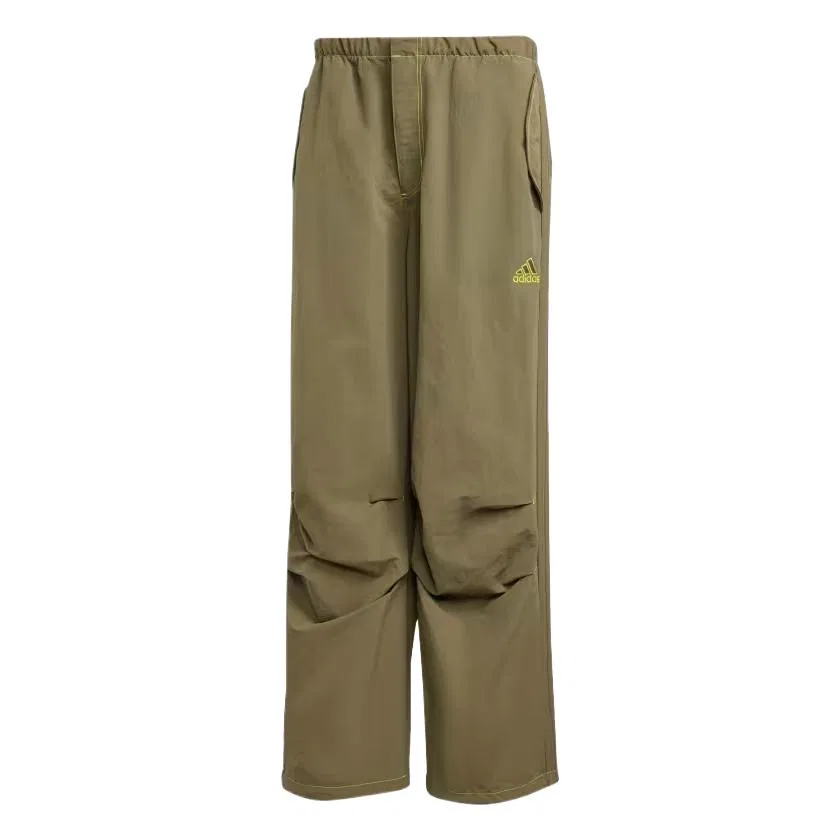 Штаны повседневные, широкие, Adidas, Olive Strata