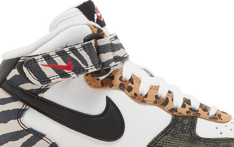 Кроссовки Nike Wmns Air Force 1 Mid 'Tunnel Walk', многоцветный — фото 3