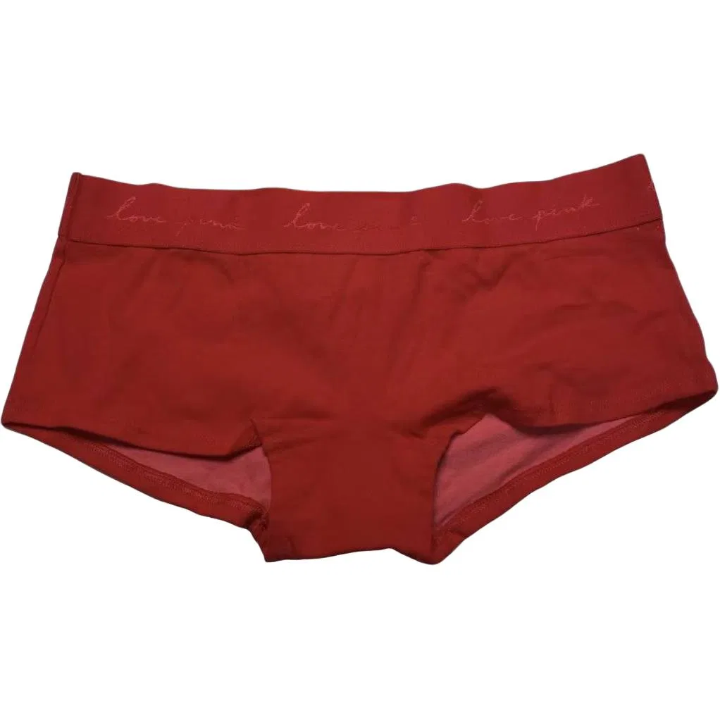 Женские боксеры хлопковые Victoria's Secret, Red