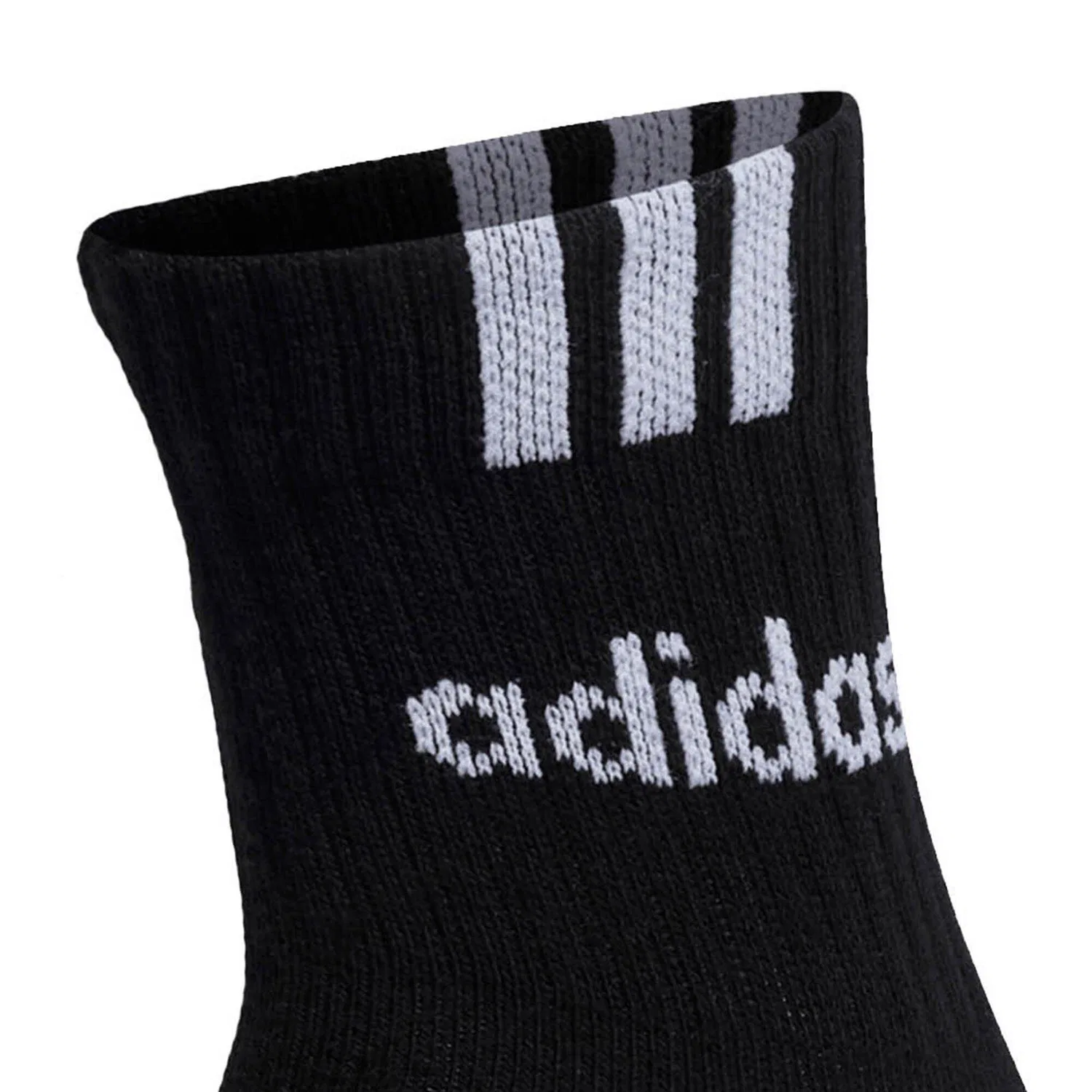 Носки унисекс с амортизацией Cushioned 3S Linear Adidas, Schwarz — фото 2